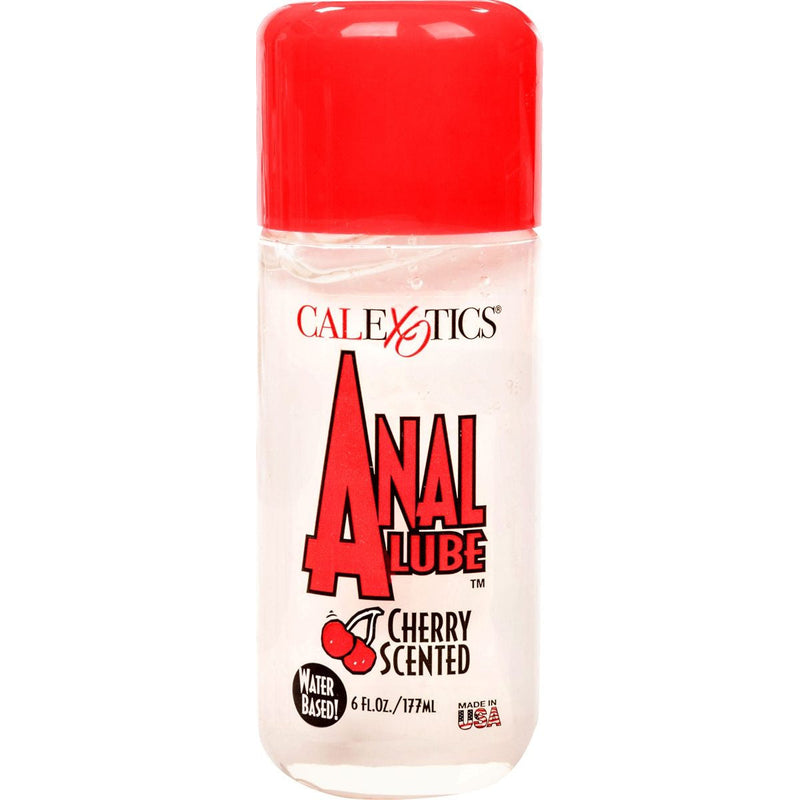 Calexotics Anal Lube Cherry Water-Based Lube in 6 oz