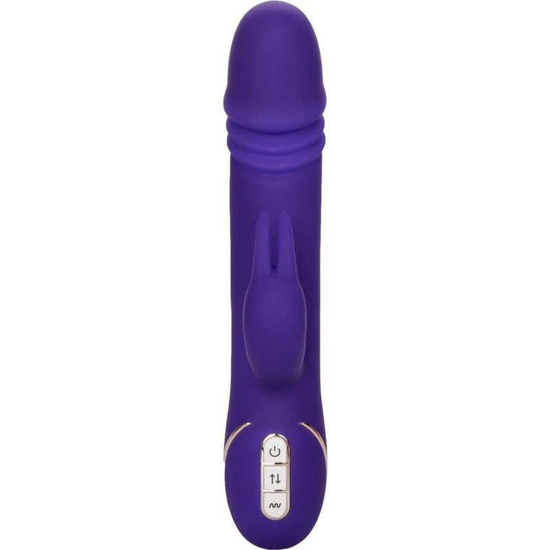 Jack Rabbit Signature Silicone Thrusting Vibrator in Purple