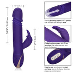 Jack Rabbit Signature Silicone Thrusting Vibrator in Purple