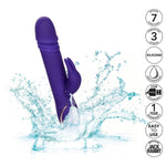 Jack Rabbit Signature Silicone Thrusting Vibrator in Purple