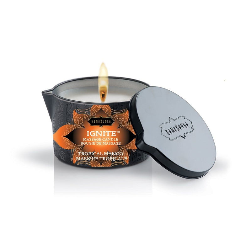 Kama Sutra Ignite Massage Candle in Tropical Mango