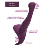 Calexotics ME2 Vibrating Strap-On Ready Probe in Purple