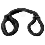 Fetish Fantasy Silk Rope Love Cuffs in Black