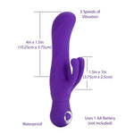 Double Dancer Silicone Vibrator in Purple