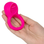 Teasing Tongue Enhancer Vibrating Cock Ring in Pink