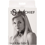 Sex & Mischief Lock & Key Collar - Red Mansion