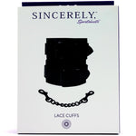 Sportsheets Sincerely Lace Cuffs in Black