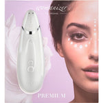 Womanizer Premium Clitoral Stimulator in White & Chrome